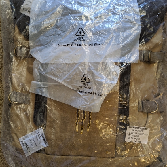 New! Monster Java Canvas Backpack - Picture 4 of 4